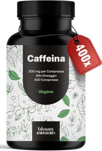 caffeina-200mg-compresse-bloom-naturals-energia-focus-alto-dosaggio-204x300 I 10 migliori nootropi: quali funzionano davvero secondo la scienza